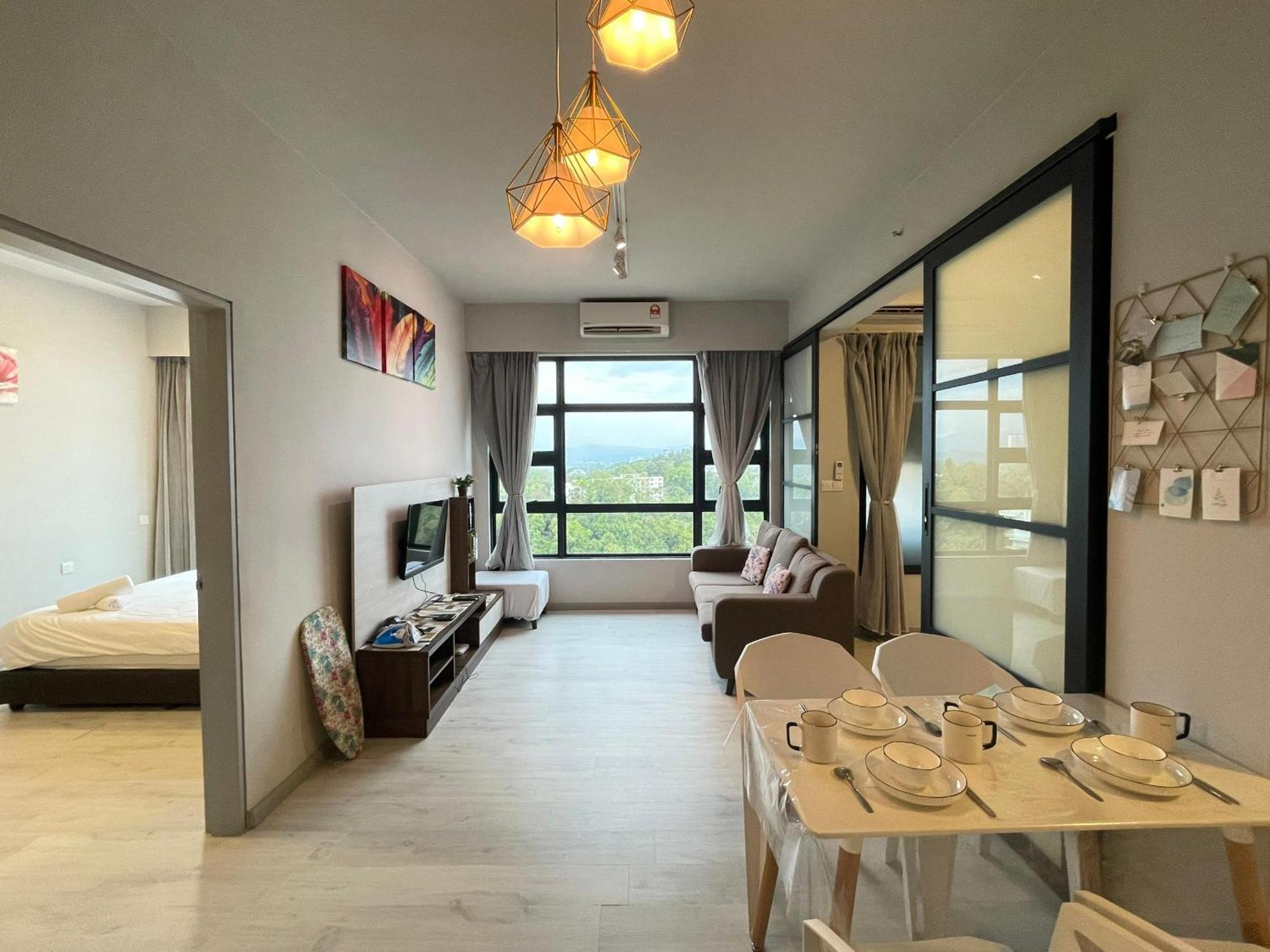 Vv Homestay Jesselton Quay Surla Sabah Mall Kk 亚庇贵赴行馆 Kota Kinabalu Ngoại thất bức ảnh